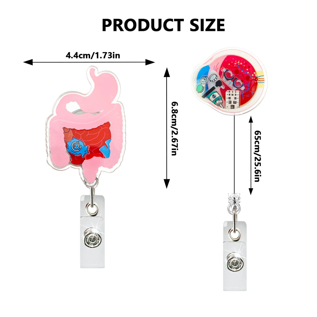 Cute Medical Shaker Badge Reel | Clinical Girl Co.