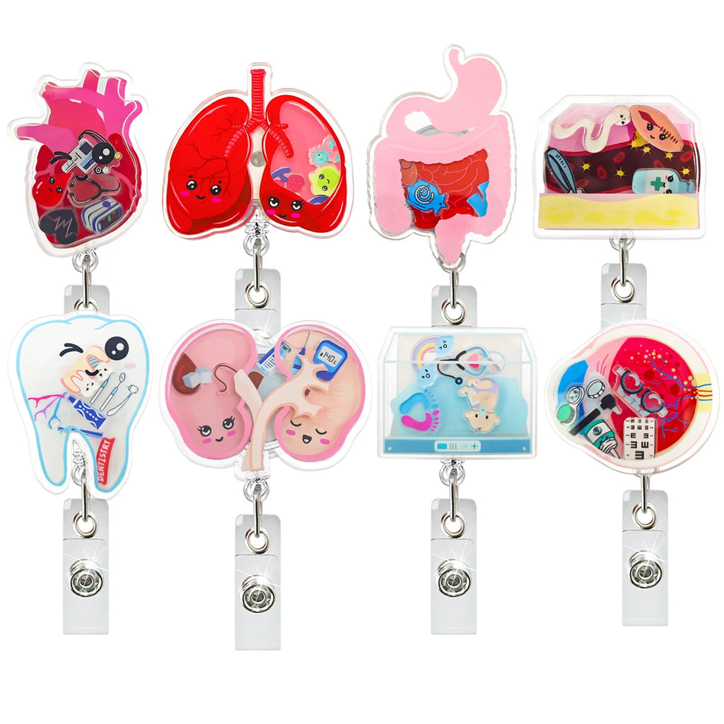 Cute Medical Shaker Badge Reel | Clinical Girl Co.